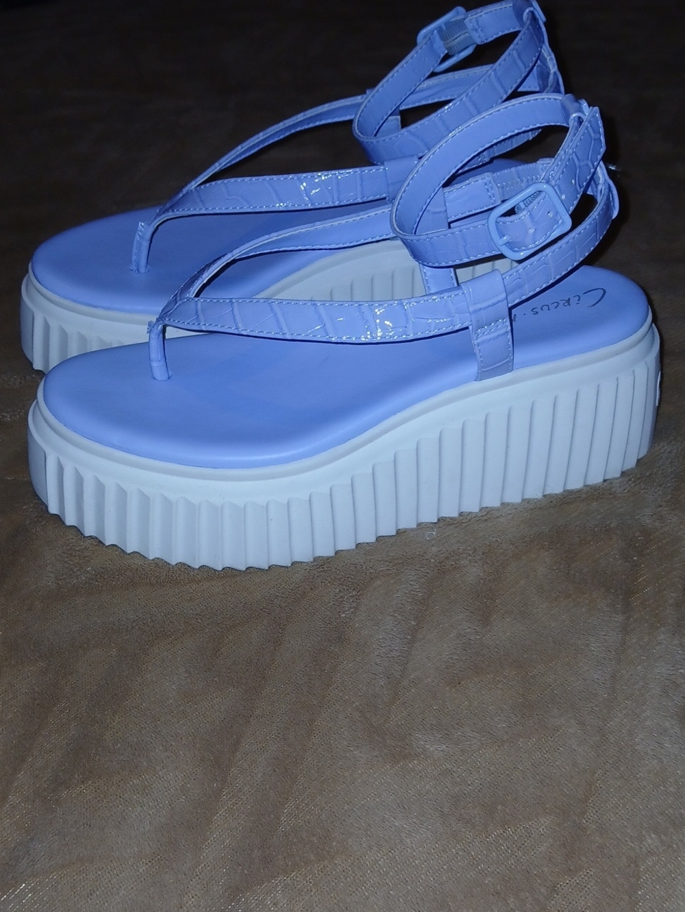 Circus by Sam Edelman Lilac Platform Thong Sandals